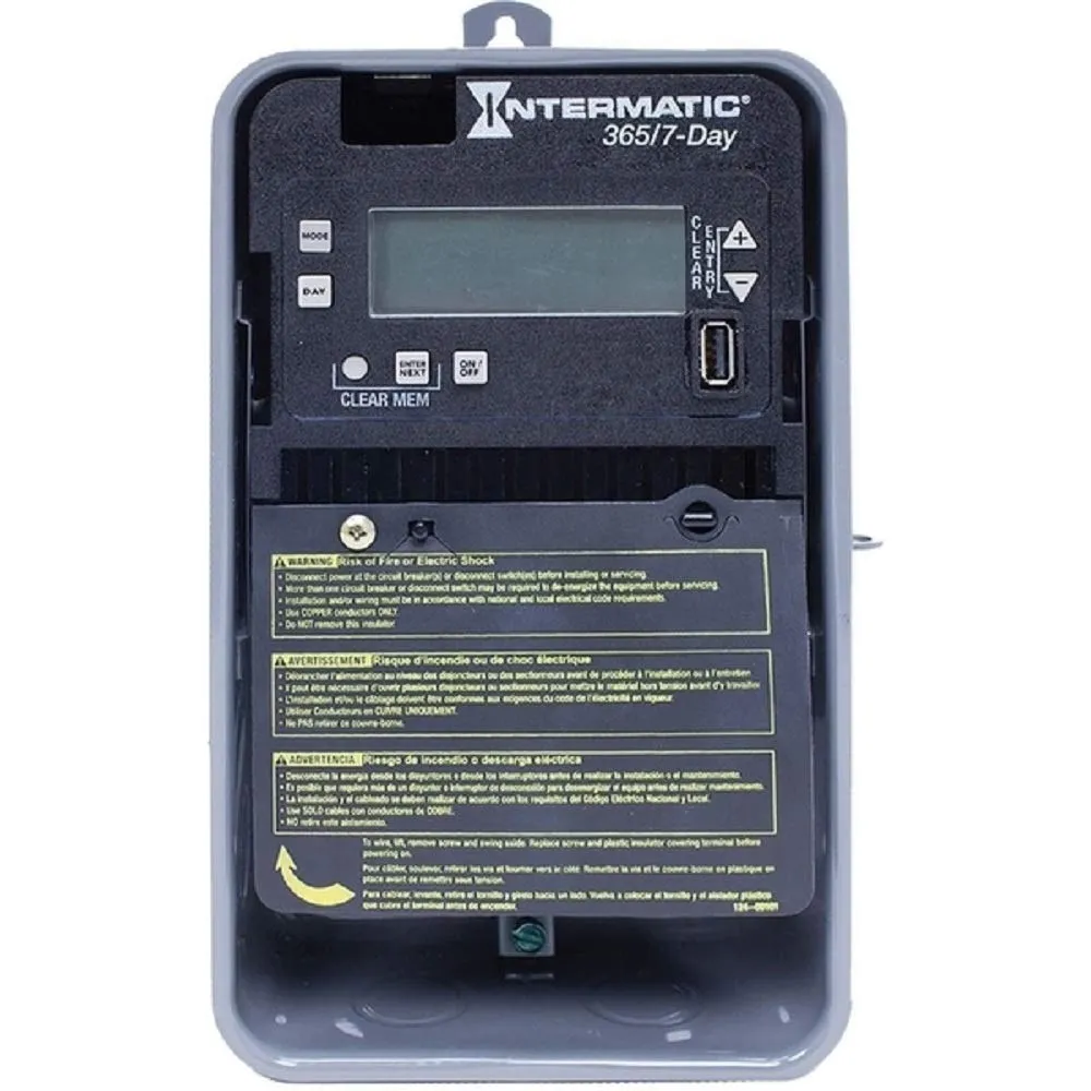 Intermatic Et2705cr Electronic Timer 30 Amps 120 to 277vac 7 365 Operation