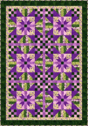 Lavender Blossoms Quilt BS2-360e - Downloadable Pattern