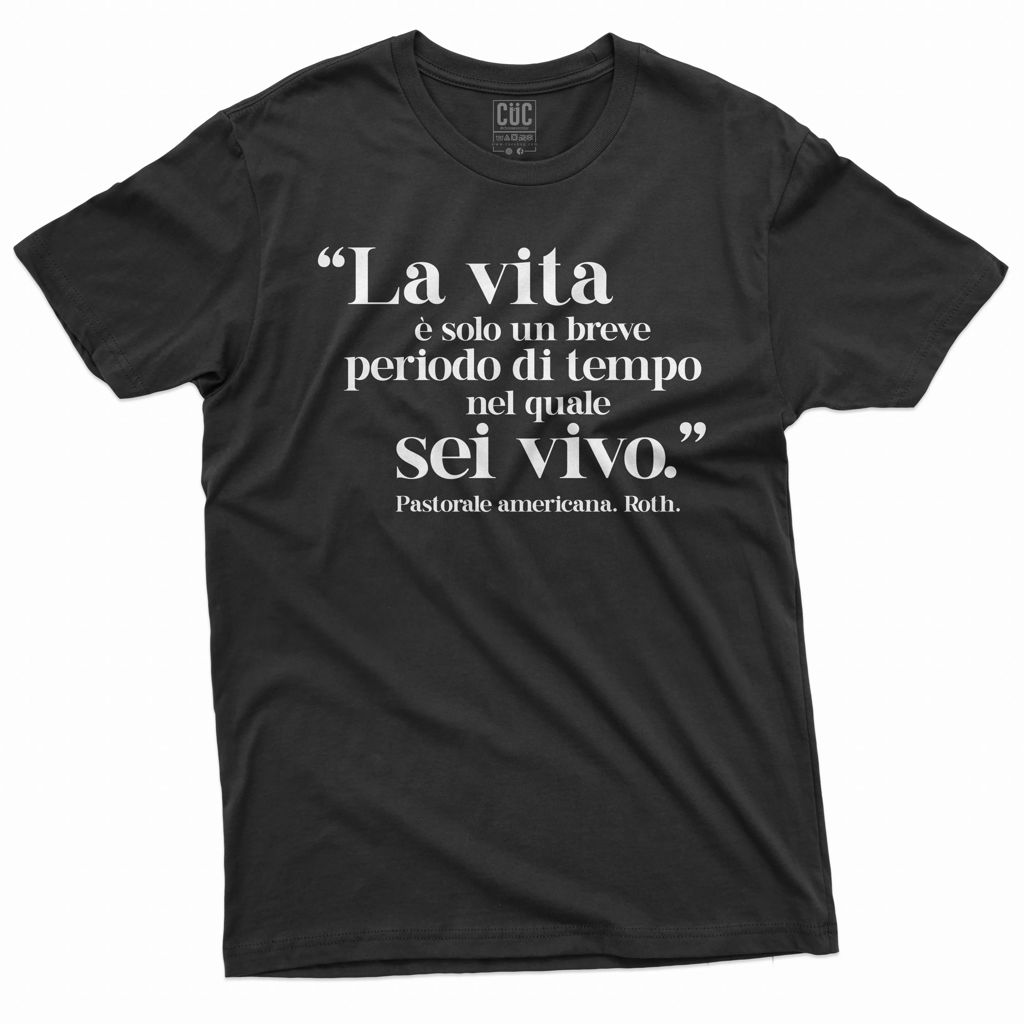 Like New Book T-Shirt La vita è solo un breve periodo di tempo nel sei vivo - Roth - Pastorale Americana.