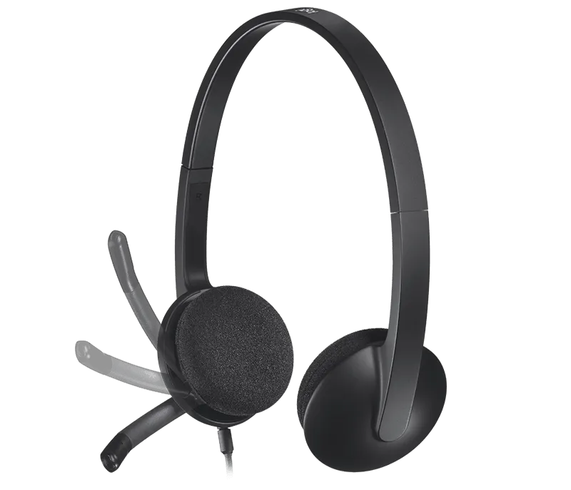 Logitech H340 USB Stereo Headset 981-000477 (2 Years Manufacture Local Warranty In Singapore)-EOL