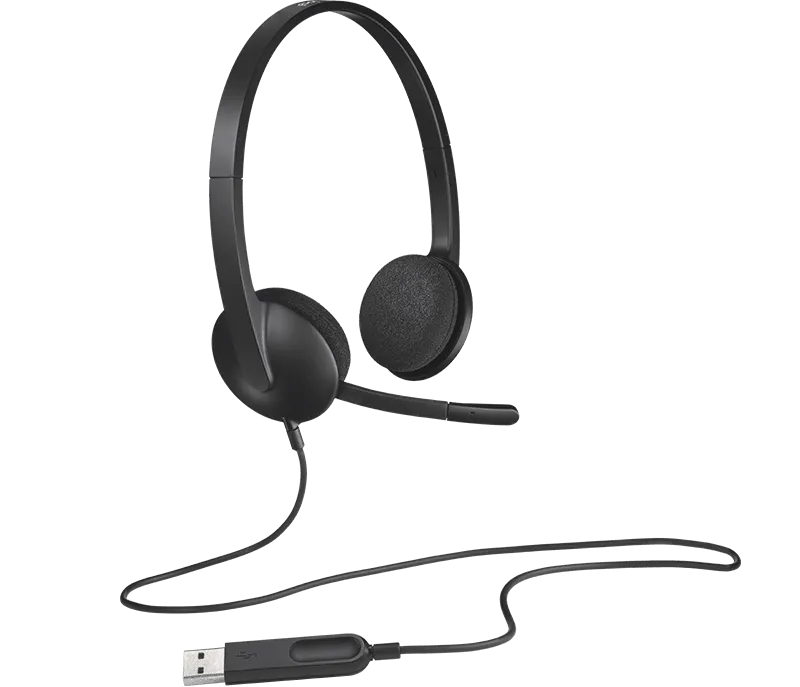 Logitech H340 USB Stereo Headset 981-000477 (2 Years Manufacture Local Warranty In Singapore)-EOL