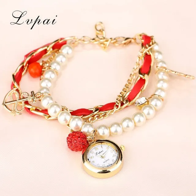 Lvpai 2016 Quartz Watch Women Watches Top Brand Luxury Famous Anchors Wristwatch Female Clock Women Wrist Watch Quartz-Watch