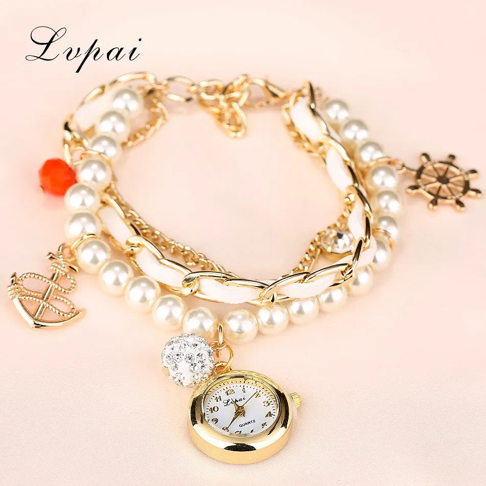 Lvpai 2016 Quartz Watch Women Watches Top Brand Luxury Famous Anchors Wristwatch Female Clock Women Wrist Watch Quartz-Watch