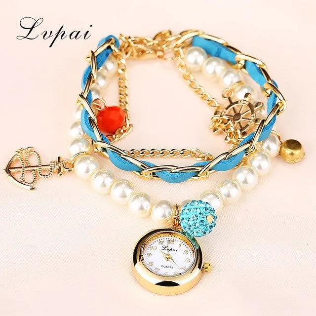 Lvpai 2016 Quartz Watch Women Watches Top Brand Luxury Famous Anchors Wristwatch Female Clock Women Wrist Watch Quartz-Watch