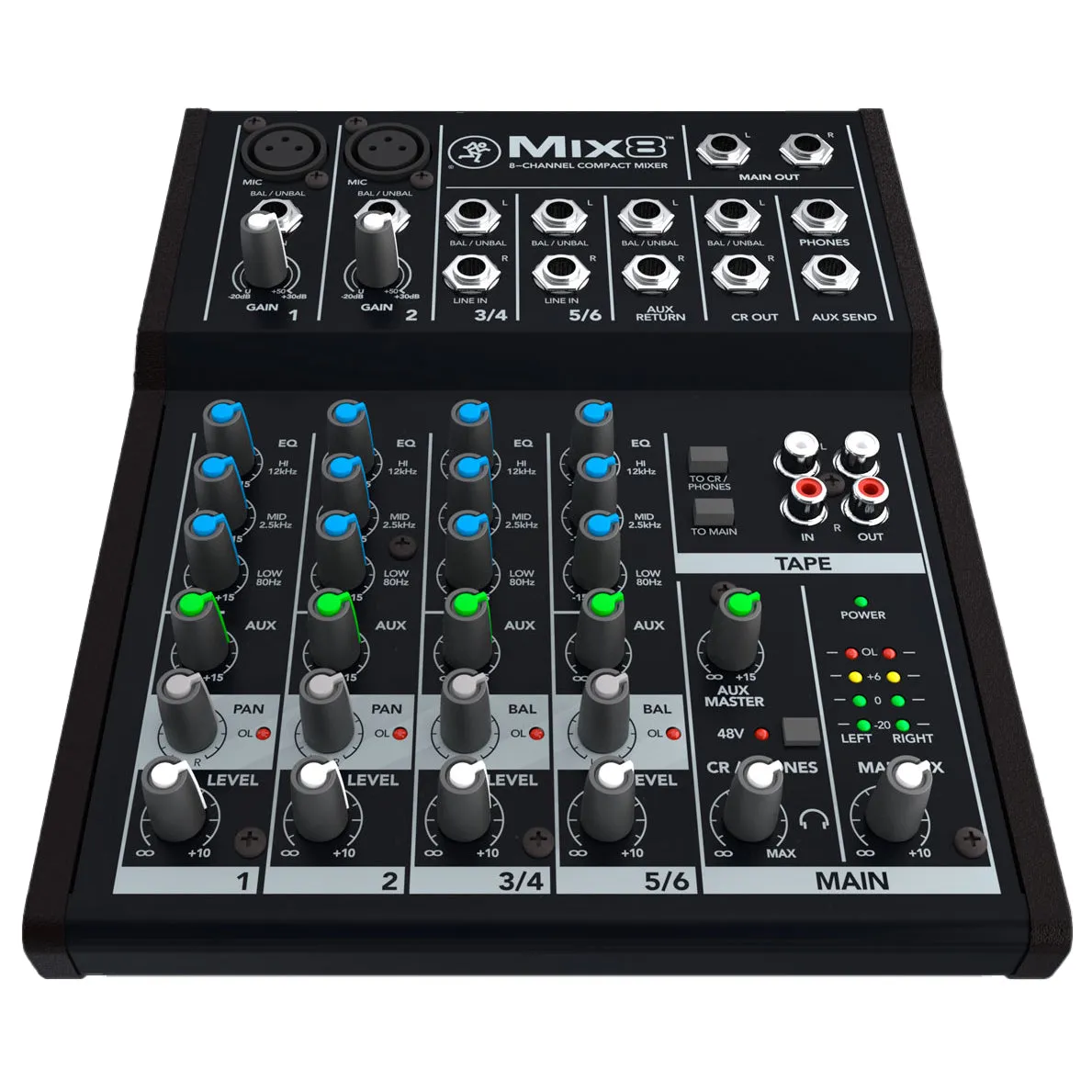 Mackie MIX8 8-Channel Compact Mixer