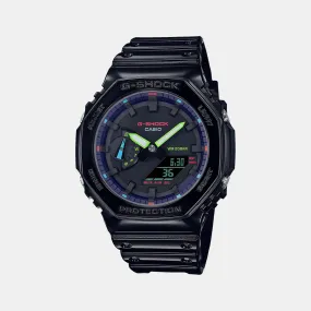 Men's Black Analog-Digital Resin Watch G1367 - GA-2100RGB-1ADR