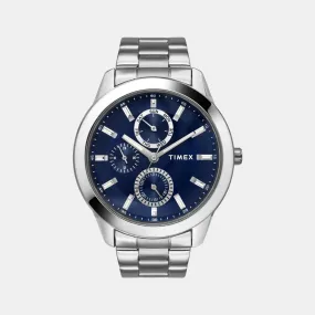 Men's Blue Dial Multi-Function Quartz Stainless Steel Watch TWEG18507