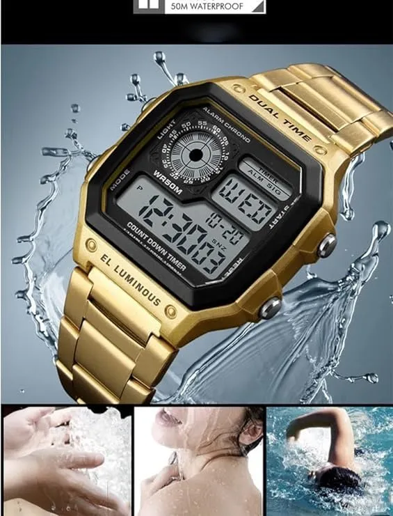 Men's Digital Watches Military Sports Electronic Top Brand Luxury Clock Waterproof Watch | 1335