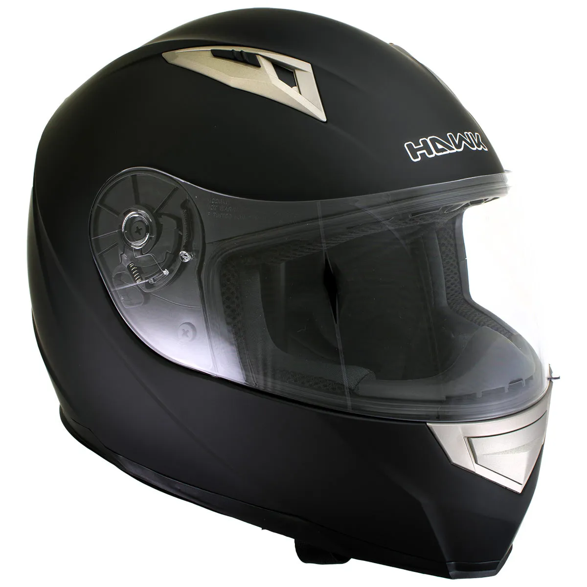 Milwaukee Helmets H500 Flat Black 'Chit-Chat' Black Full Face Motorcycle Helmet with Wireless Communication