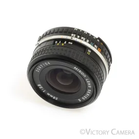 Nikon 28mm f2.8 Series E AI-s Manual Focus Lens -Clean-