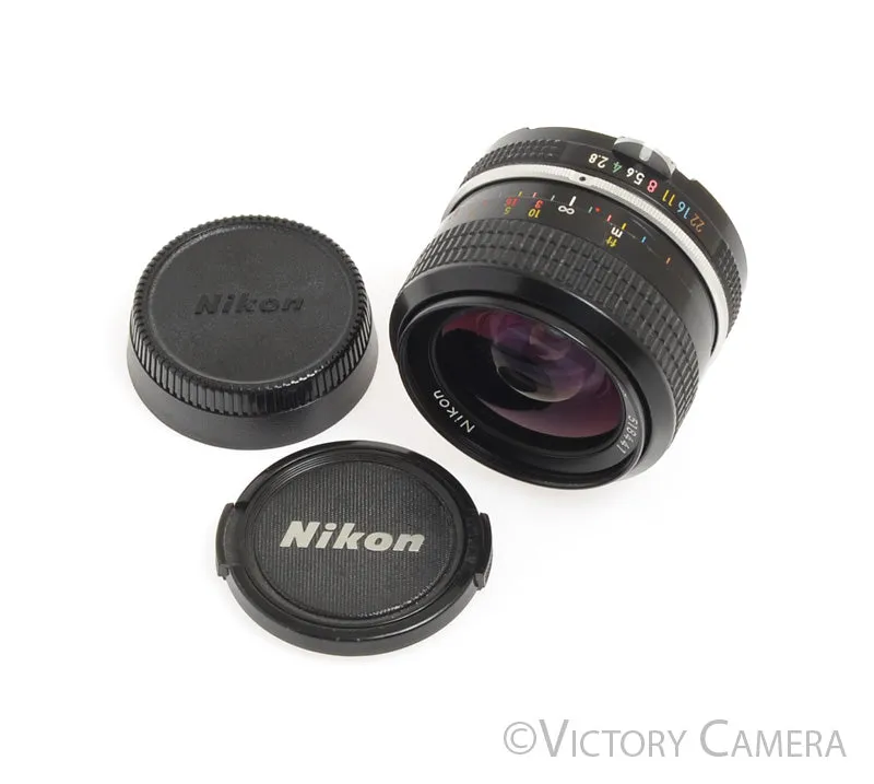 Nikon Nikkor 24mm f2.8 AI'd Wide Angle Prime Lens -Clean-