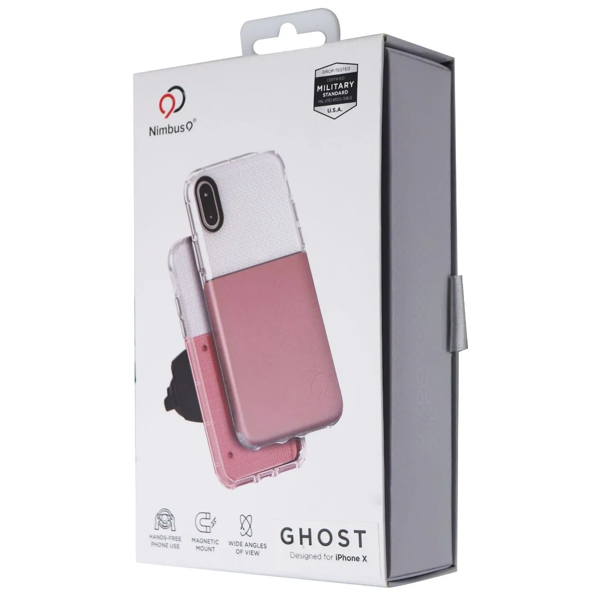 Nimbus 9 Ghost Series Case for Apple iPhone XS / X - Pink/Clear