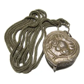 Northern Vietnam Hill Tribe Tobacco Box on Chain Necklace