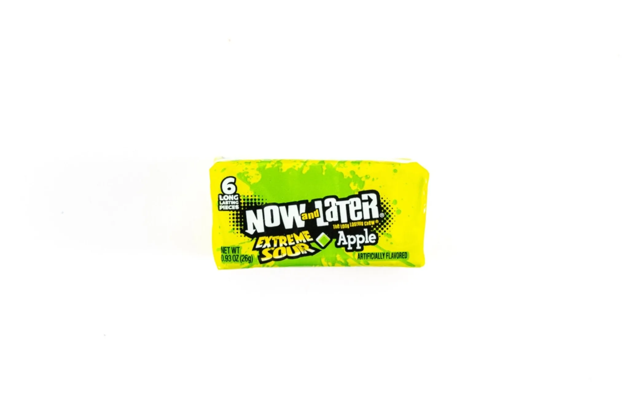 Now and Later Extreme Sour Apple Chewy Candy Bulk Box (0.93 oz, 24 ct.)