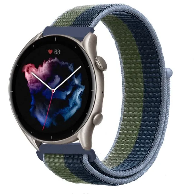 Nylon Sports Loop Watch Straps Compatible with the Samsung Galaxy Watch 3 (41mm)