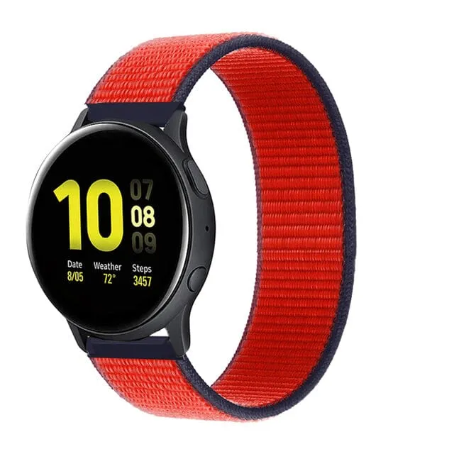 Nylon Sports Loop Watch Straps Compatible with the Samsung Galaxy Watch 3 (41mm)