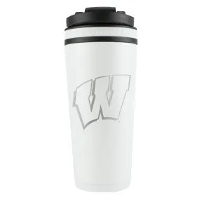 Officially Licensed University of Wisconsin 26oz Ice Shaker - White