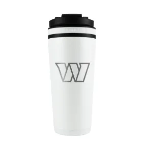 Officially Licensed Washington Commanders 26oz Ice Shaker - White