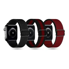 Pack 3 Stretchy Solo Loop Bands For Apple Watch Band 38mm 40mm 41mm