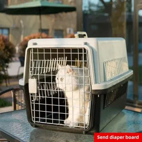 Portable Pet Aviation Box Car Cage