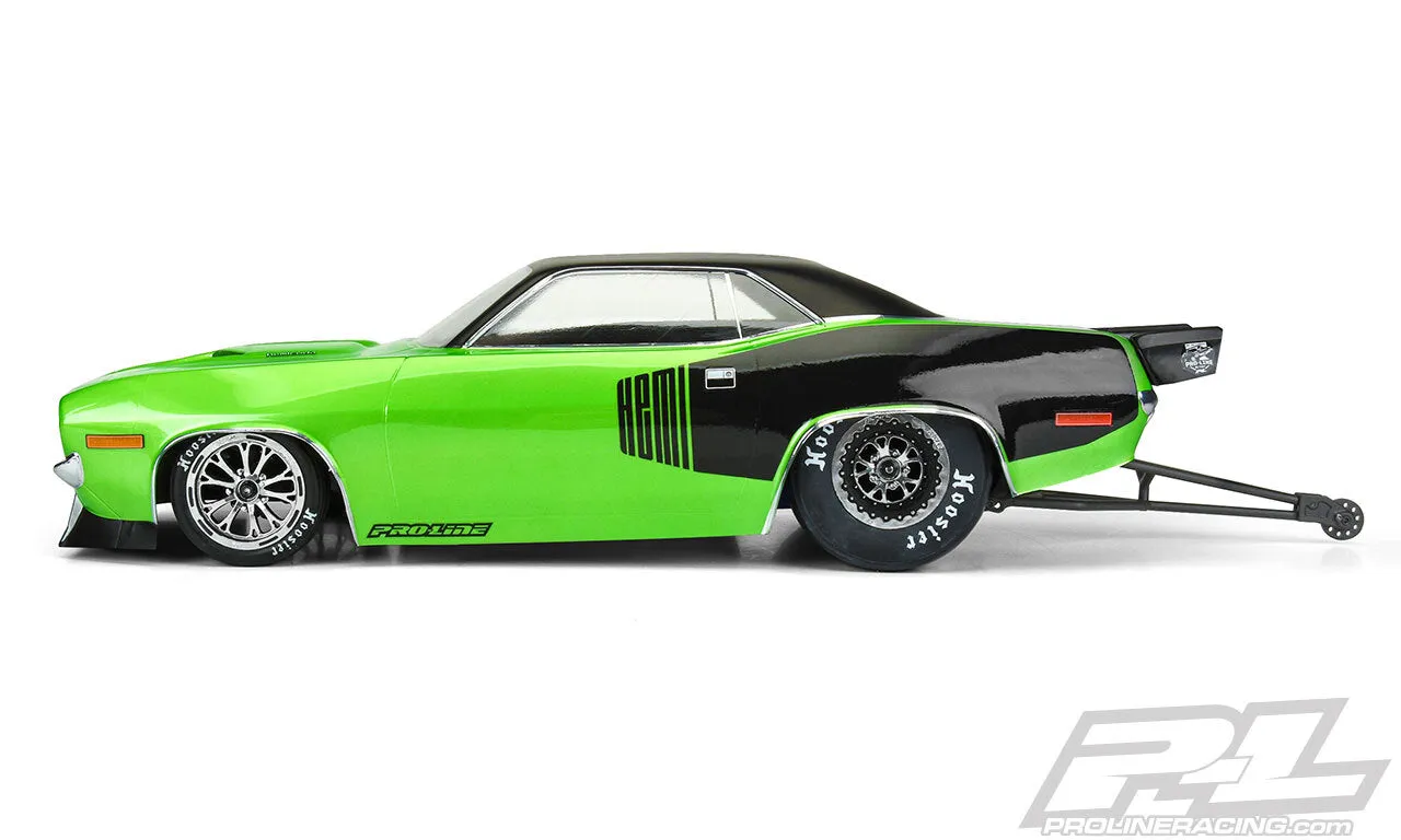 PROLINE 1972 Plymouth Barracuda Clear Body for Slash® 2wd Drag Car & AE DR10 - PR3550-00