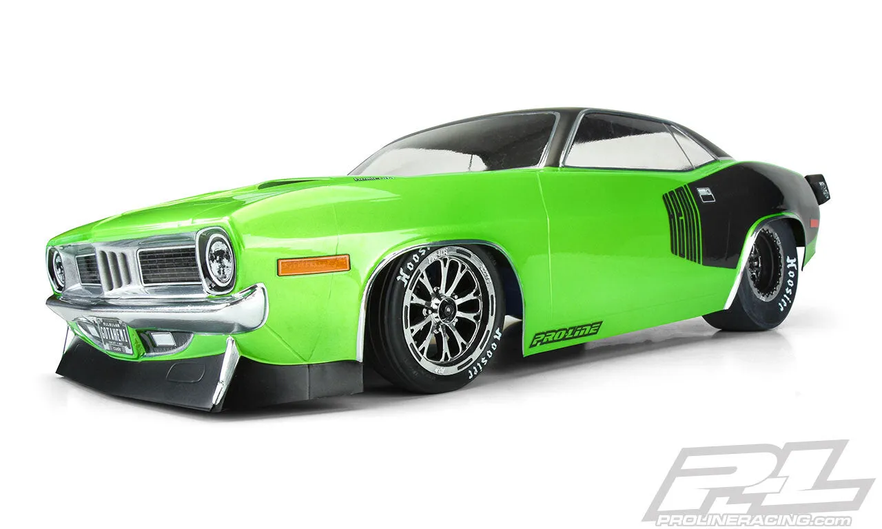 PROLINE 1972 Plymouth Barracuda Clear Body for Slash® 2wd Drag Car & AE DR10 - PR3550-00