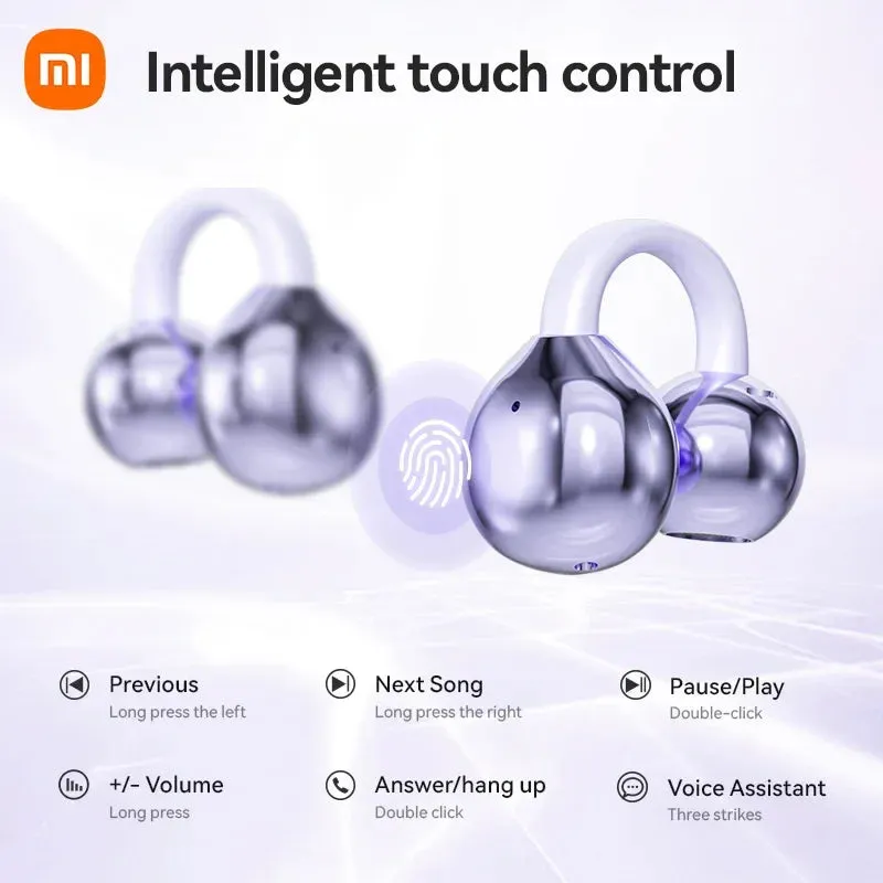 "9D Stereo Wireless Earbuds with Active Noise Cancellation, Bone Conduction & Smart Touch Control"