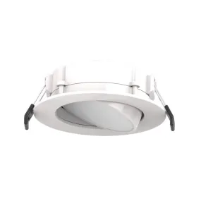 RAB WFRLA4 8W LED 4" Round Gimbal Recessed Wafer Downlight Selectable CCT