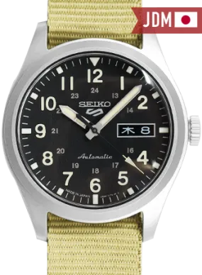 Seiko 5 Sports “Military Style” Black - Nylon Ref. SBSA117