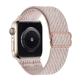 Solo Loop Braided Strap For Apple Watch 38/40/41mm- Pink Sand