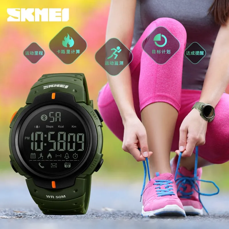 Sport Smart Watch Men SKMEI Brand Pedometer Remote Camera Calorie Bluetooth Smartwatch Reminder Digital Wristwatches Relojes