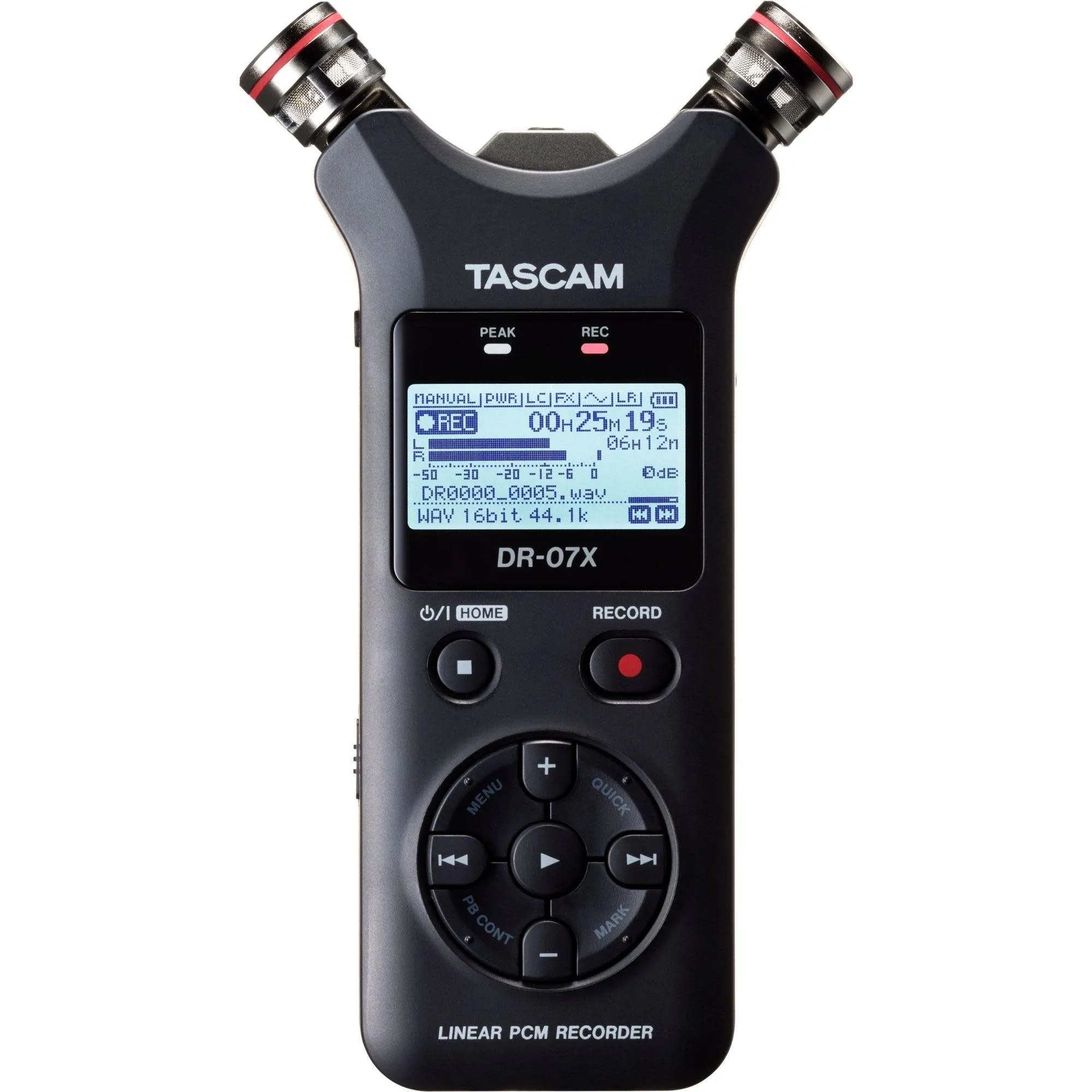 Tascam DR-07X Stereo Handheld Digital Audio Recorder and USB Audio Interface