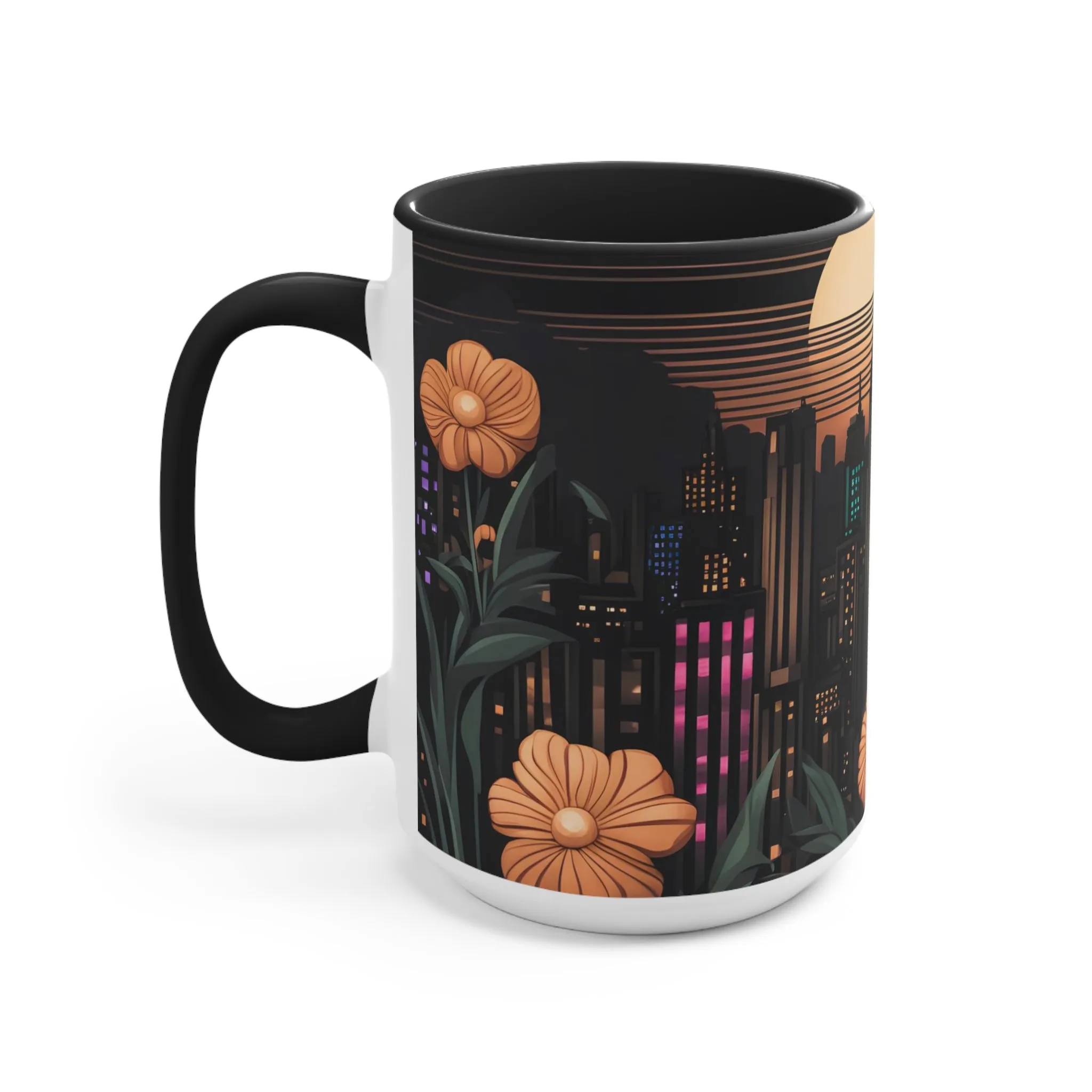 Urban Sunset, Ceramic Mug - Perfect for Coffee, Tea, and More!