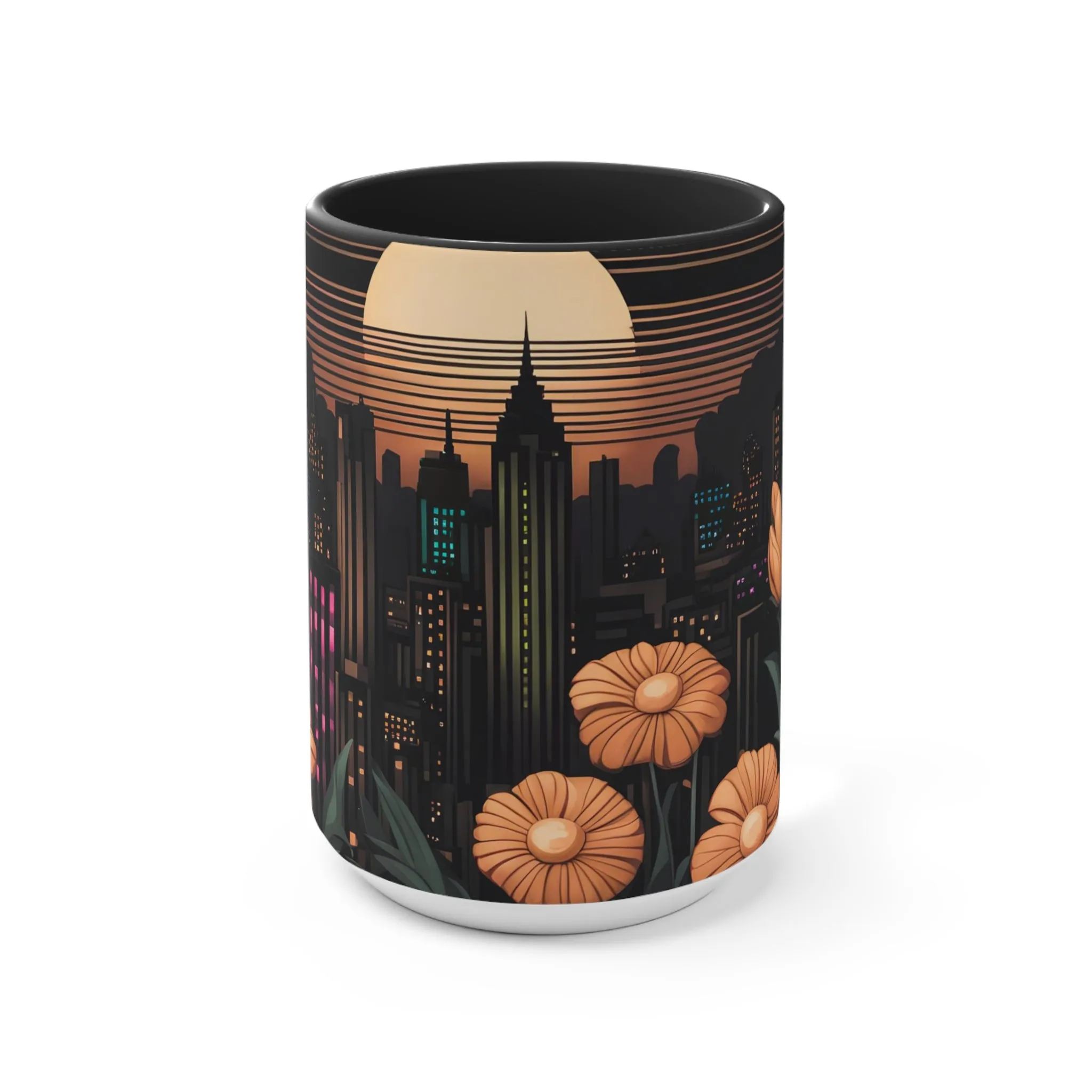 Urban Sunset, Ceramic Mug - Perfect for Coffee, Tea, and More!