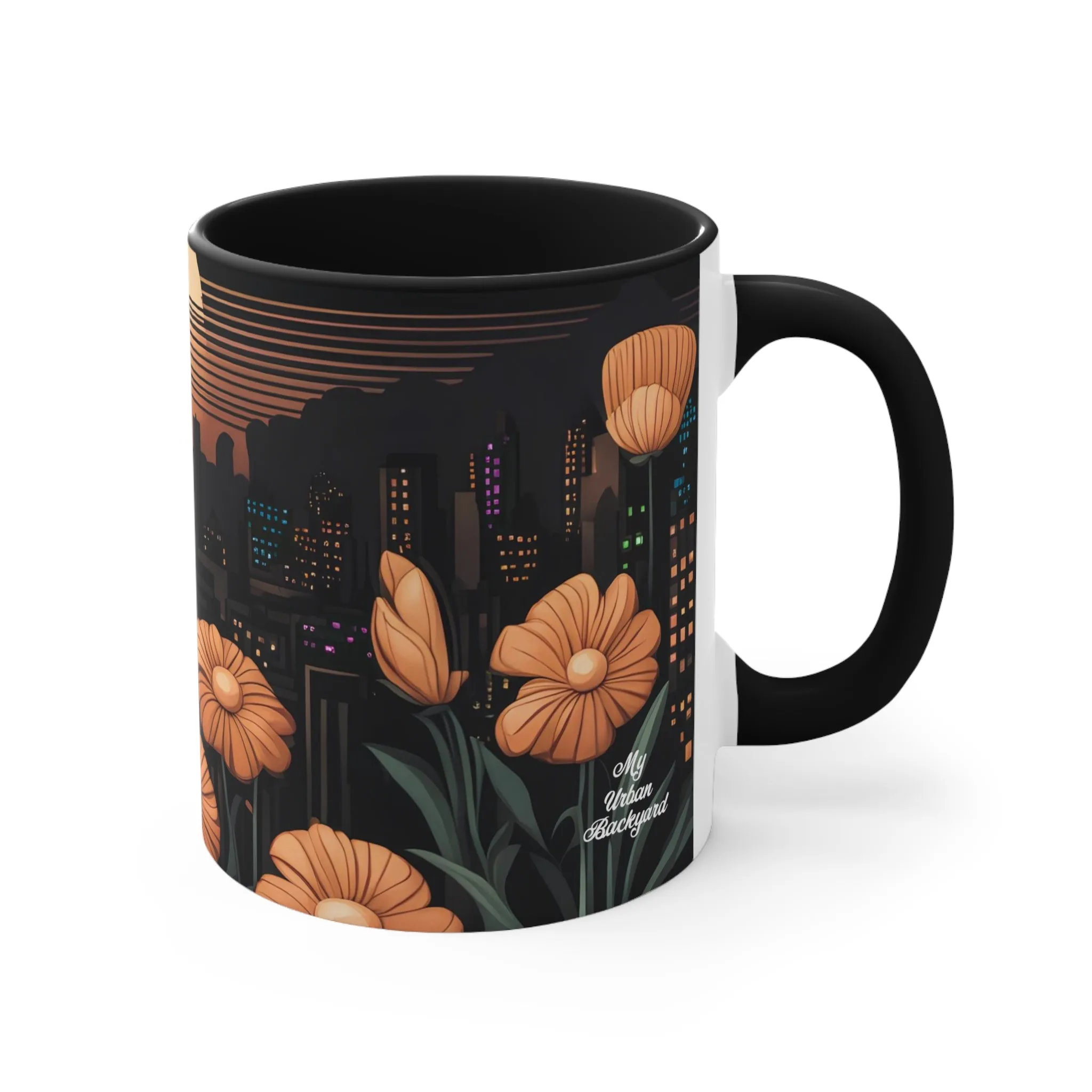 Urban Sunset, Ceramic Mug - Perfect for Coffee, Tea, and More!