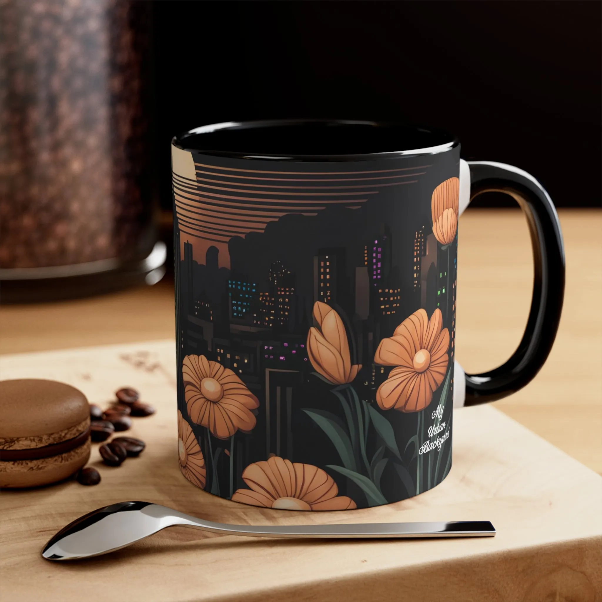 Urban Sunset, Ceramic Mug - Perfect for Coffee, Tea, and More!