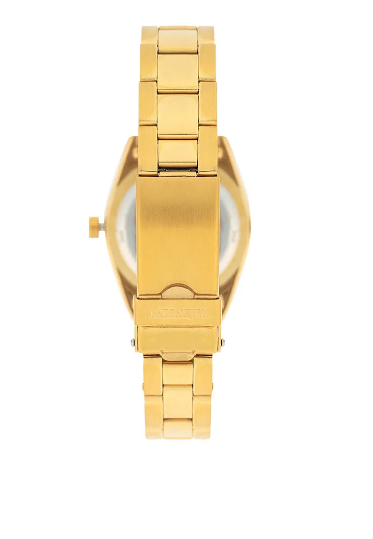 Valentino 20122467-GOLD - GOLD DIAL Stainless Steel Strap Analog Watch for Women