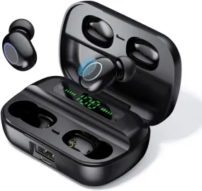 Waterproof Wireless Bluetooth Earbuds in-Ear Headphones with Microphone