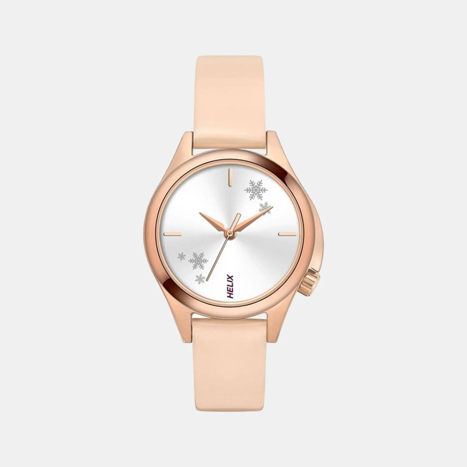 Women Silver Analog Leather Watch TW037HL14