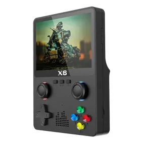 X6 Handheld Game Console - 3.5-Inch IPS Screen with Simulators