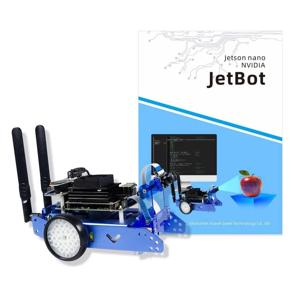 XiaoR GEEK JetBot1.0 AI programmable smart robot car with NVIDIA Jetson Nano development kits