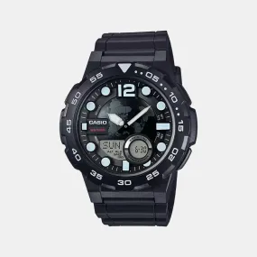 Youth Men's Analog-Digital Silicon Watch AD204 - AEQ-100W-1AVDF